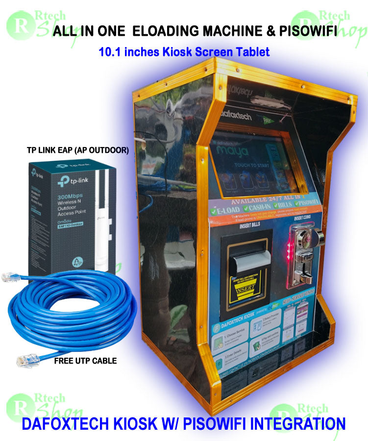 DAFOXTECH KIOSK ELOAD&GCASH IN W/ PISOWIFI VENDO(KIOSK TYPE ELOAD) -ALL IN ONE