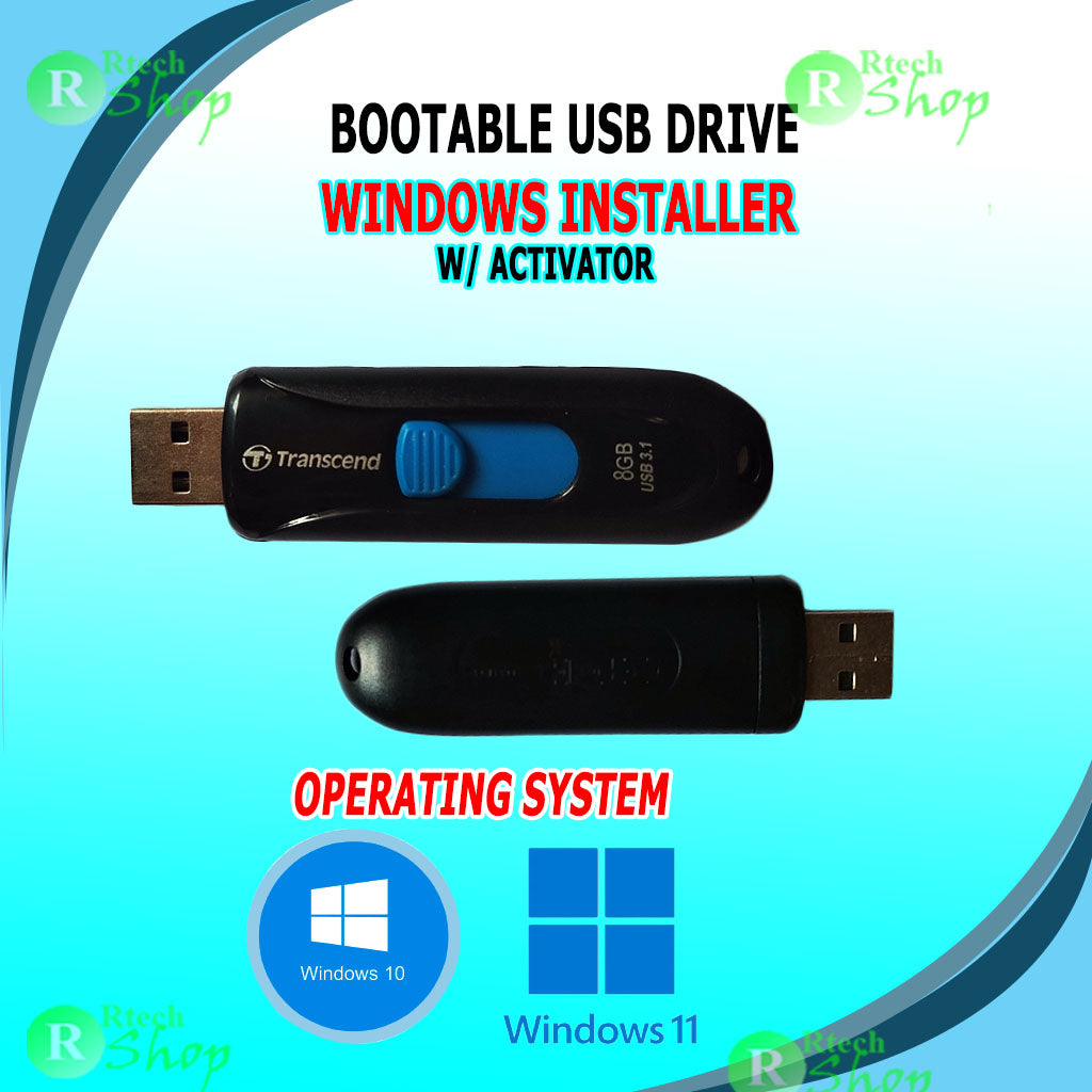 BOOTABLE FLASHDRIVE w/ Windows 10/11 OS Installer