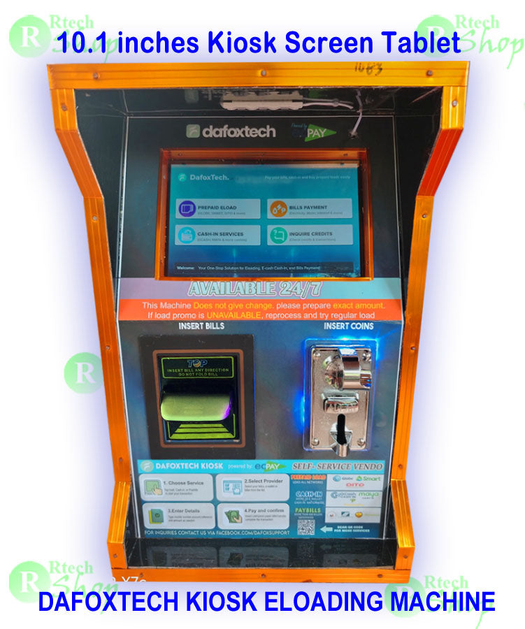 DAFOXTECH KIOSK (POWERED BY ECPAY)W/ ELOAD/CASHIN/PAYBILLS (TABLE TOP TYPE)