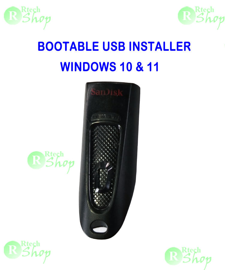 WINDOWS 10 & 11 MULTI BOOTABLE USB INSTALLER(16gb)