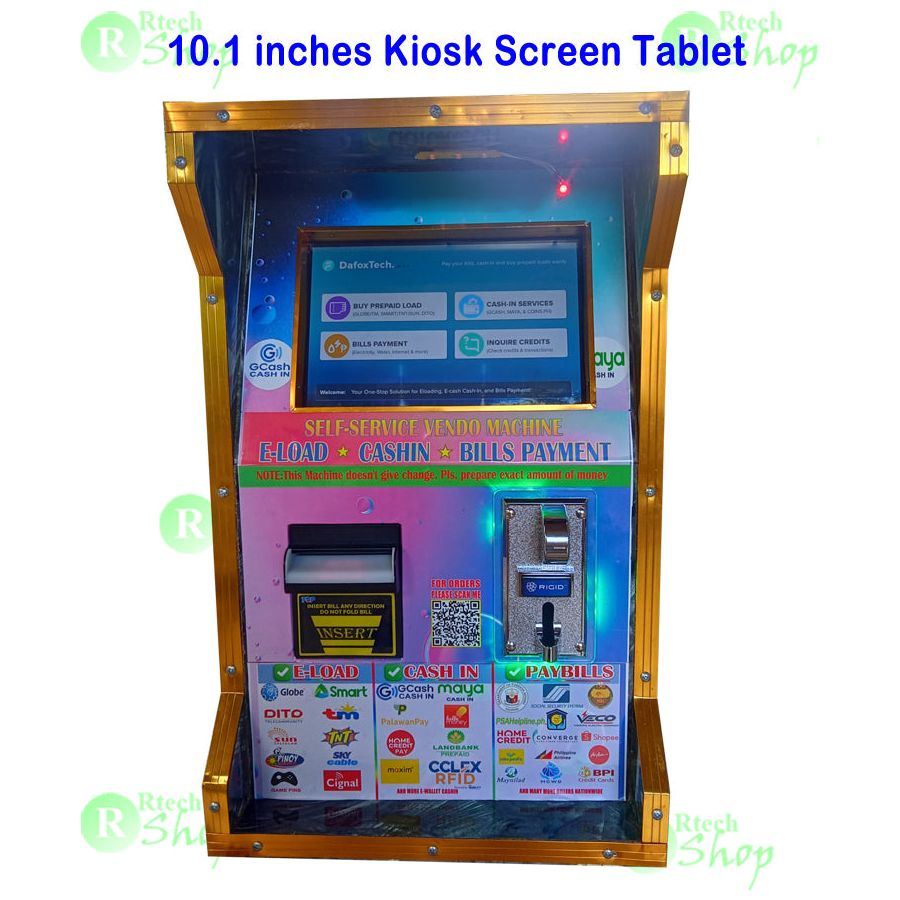 DAFOXTECH KIOSK (POWERED BY ECPAY)W/ ELOAD/CASHIN/PAYBILLS (TABLE TOP TYPE)