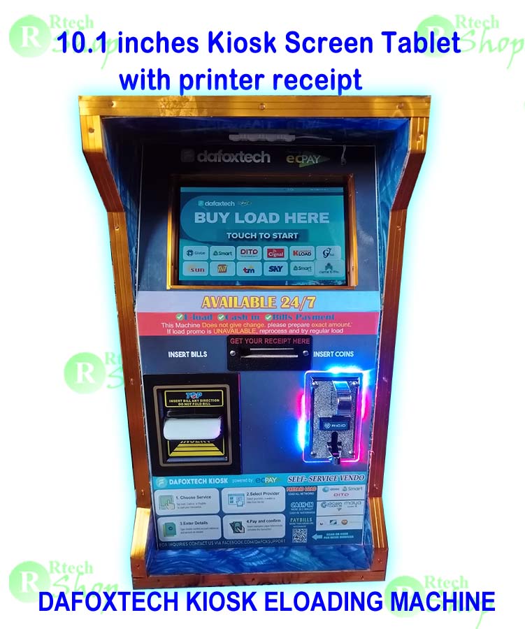 DAFOXTECH KIOSK 3n1 (POWERED BY ECPAY)W/ ELOAD/CASHIN/PAYBILLS (TABLE TOP TYPE)